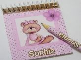 Bloco e lápis personalizados